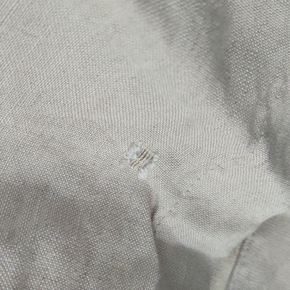 USED BACHRACH COLOR CREAM 55% LINEN 45%RAYON SIZE 33 - Picture 5 of 7